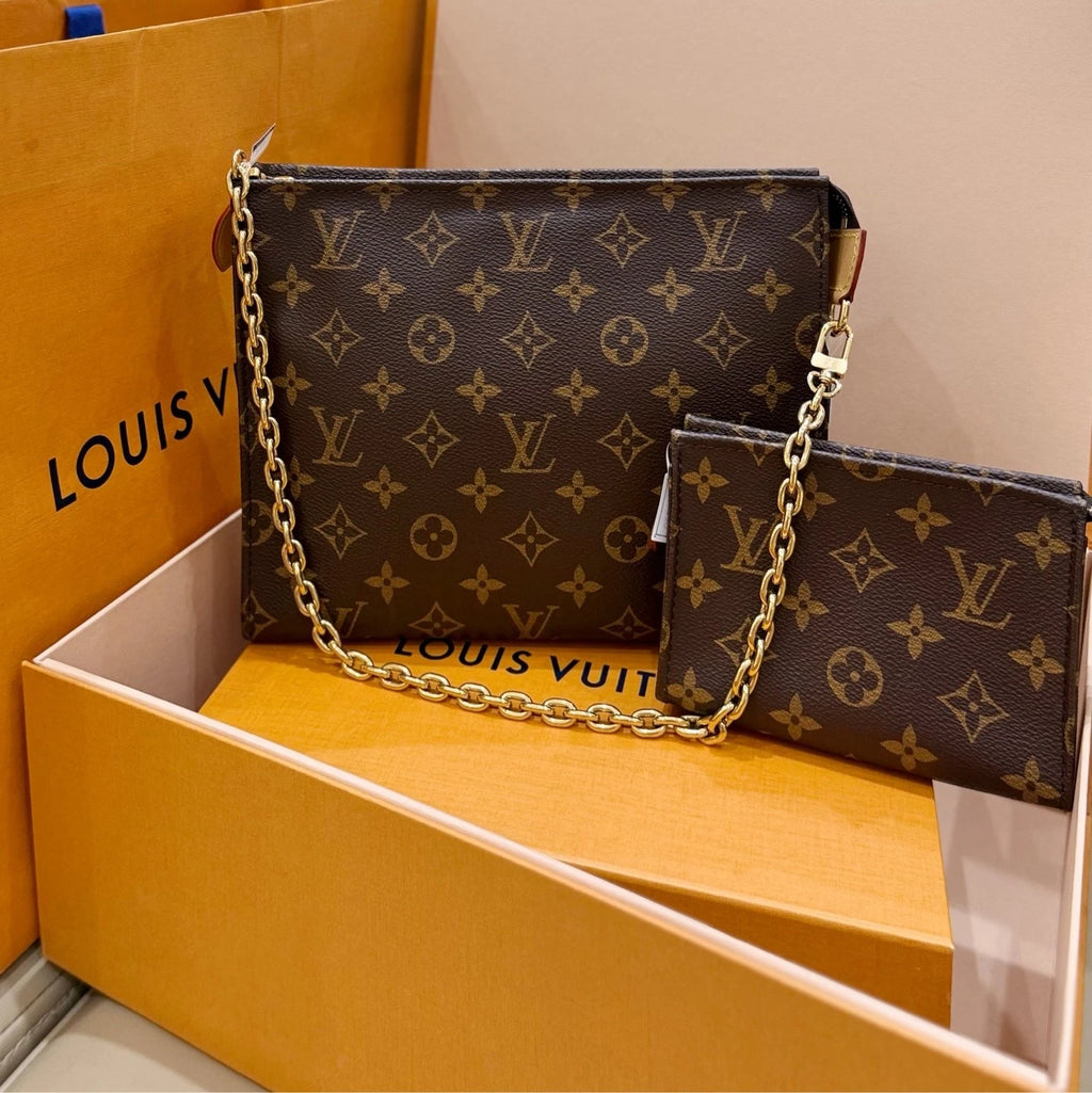 Louis Vuitton Toiletry Pouch On Chain Monogram Canvas Shoulder Bag