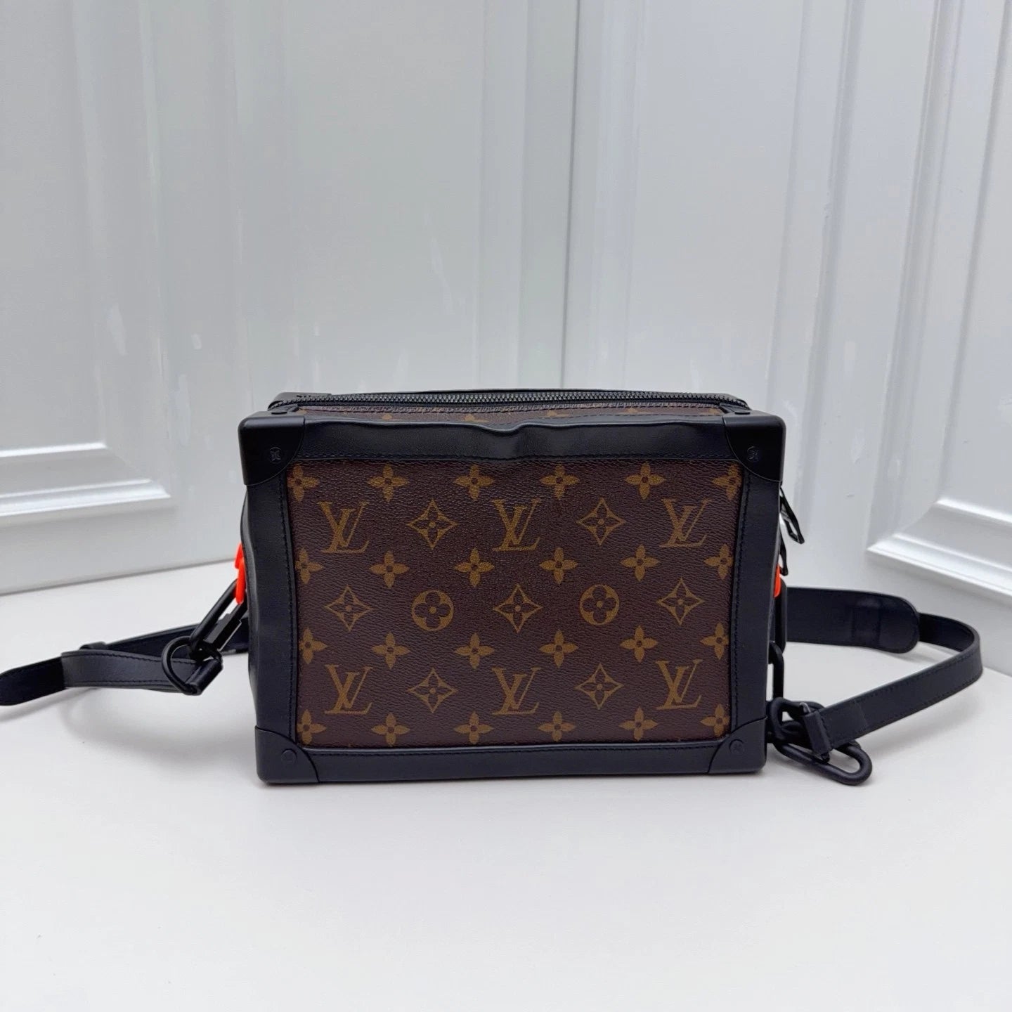 Louis Vuitton Soft Trunk MM Monogram Shoulder Bag Crossbody Unisex Adults