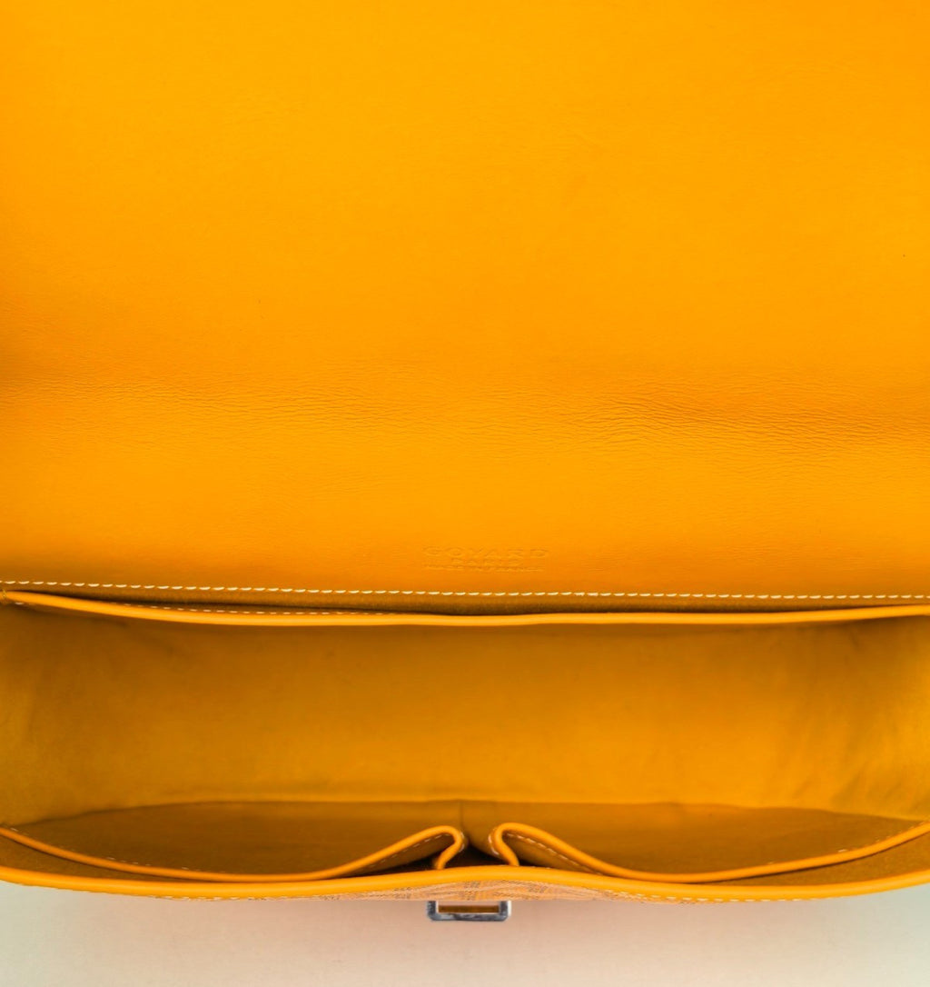 Goyard Belvedere Messenger GM Crossbody Yellow Used Women Classic Fashion