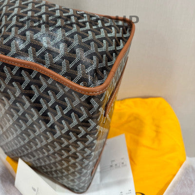 Goyard Saint Legar Backpack - Classic Brown Monogram Silver Hardware Unisex