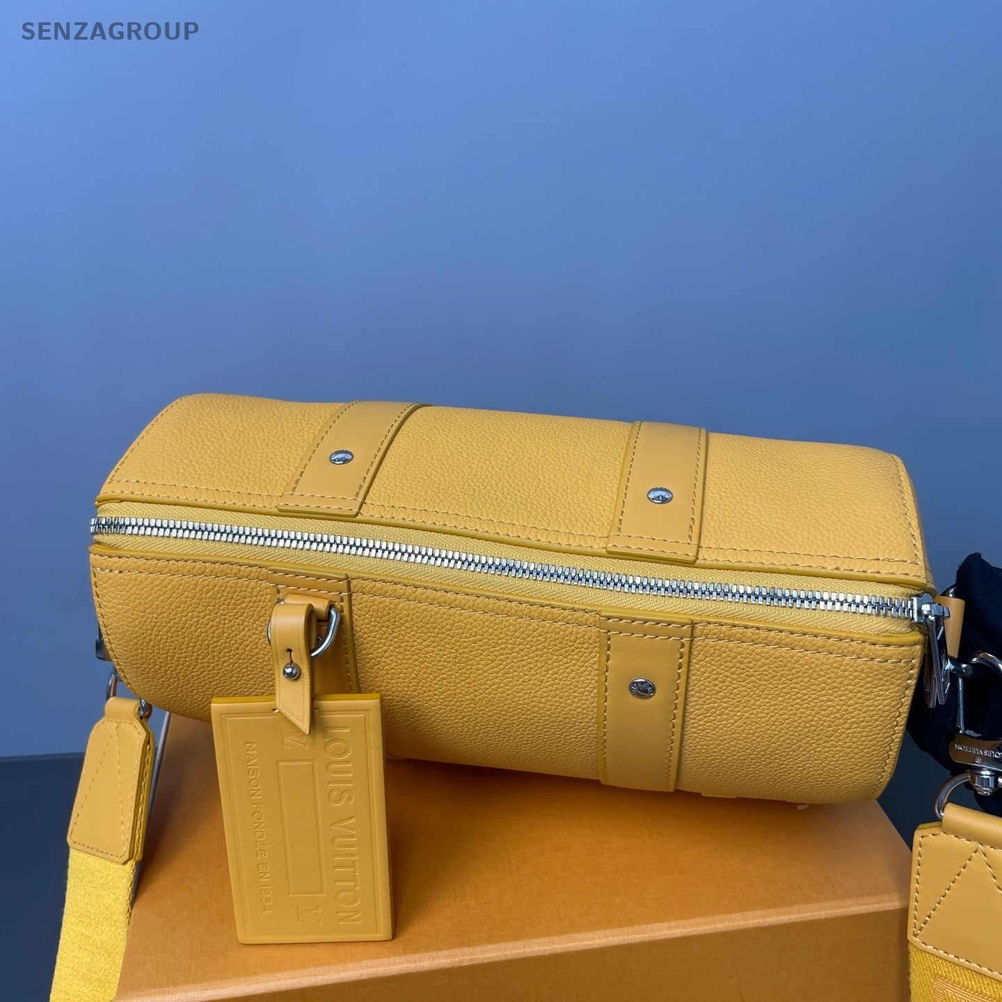 Louis Vuitton City keepall Aerogram Leather Shoulder bag Turmeric yellow