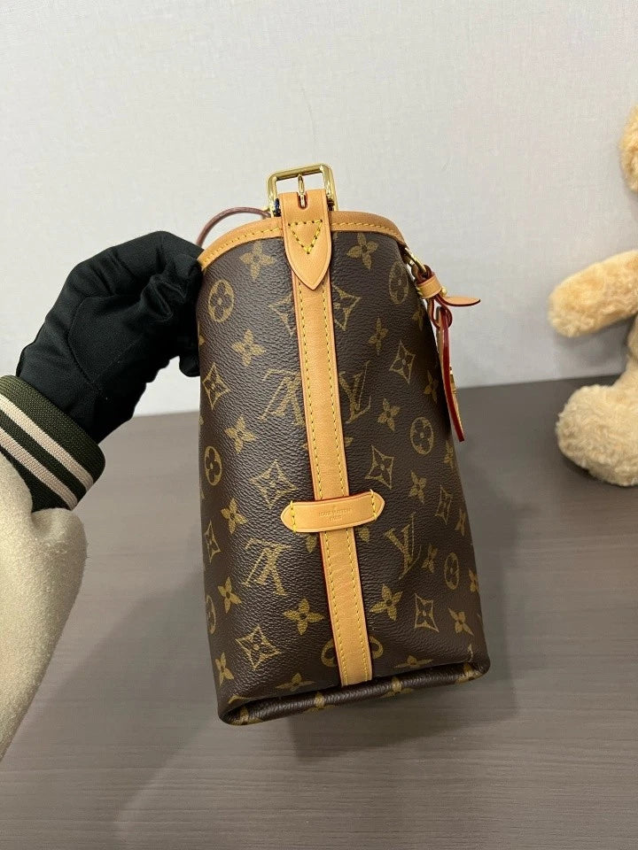 Louis Vuitton Monogram Canvas Small Carryall Tote Bag For Women
