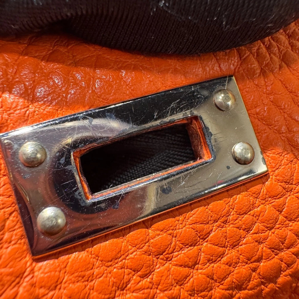 Hermes Kelly Ado Orange TC Leather Backpack For Women