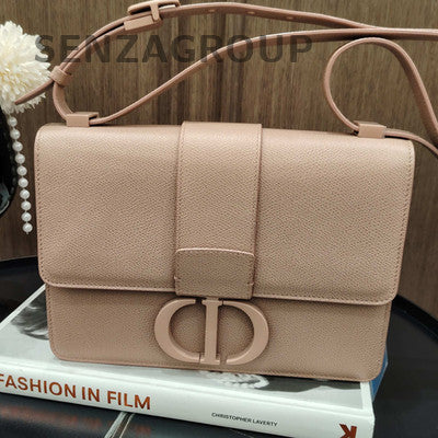 Dior Montaigne Shoulder Bag Pink Gold Hardware Classic Fashion Women