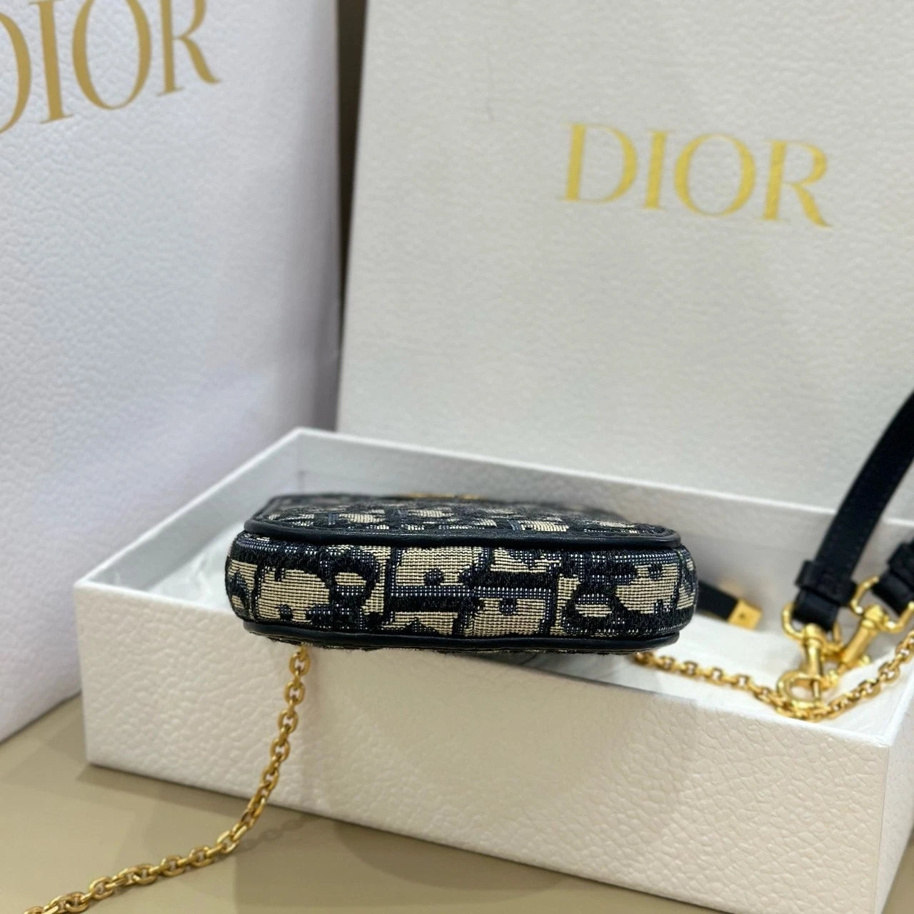 Dior Canvas Monogram Montaigne Phone Crossbody For Women