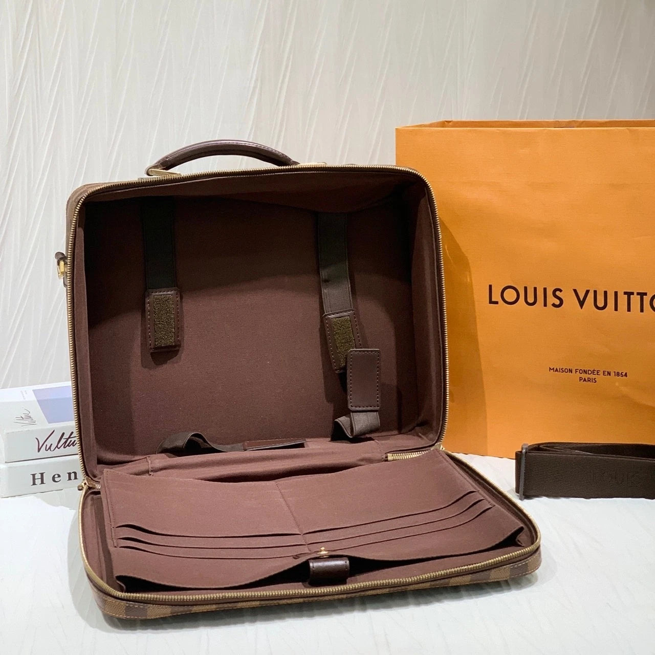 Louis Vuitton Damier Canvas Handbag Crossbody Shoulder Bag Women