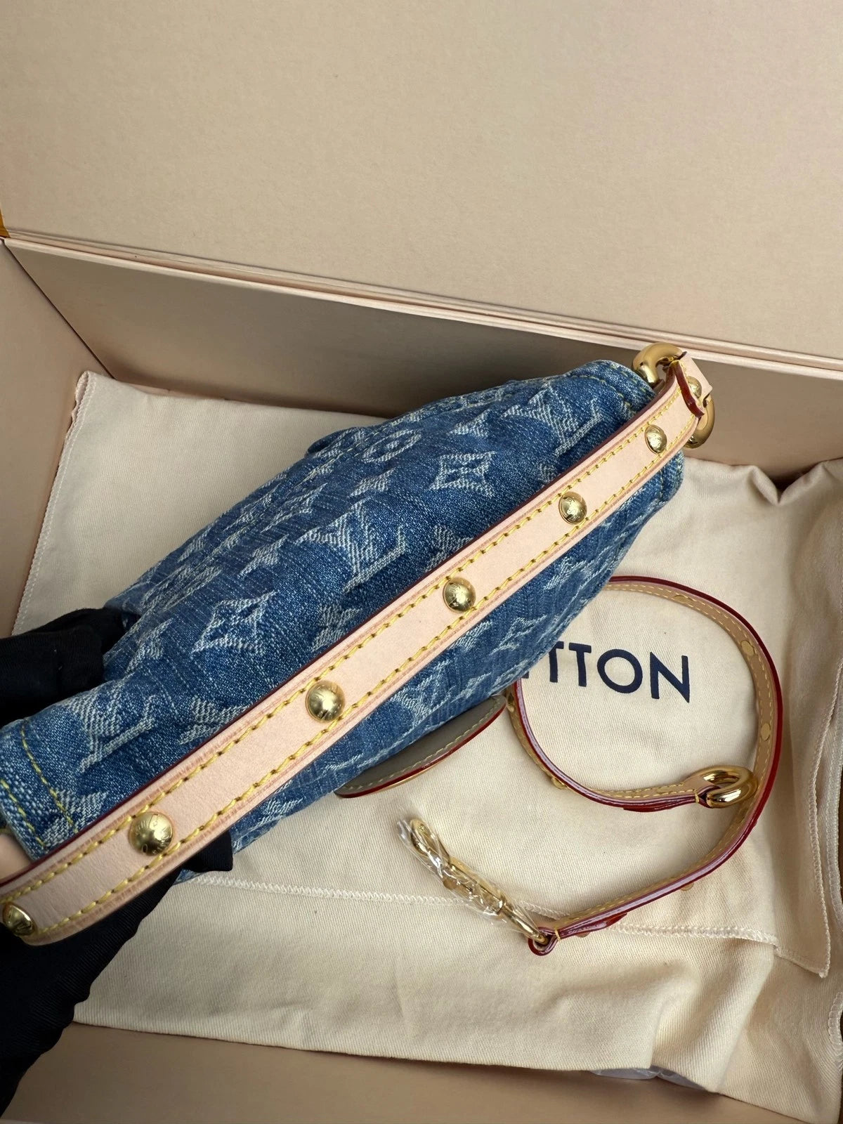 Louis Vuitton Sunset Monogram Denim Shoulder Bag