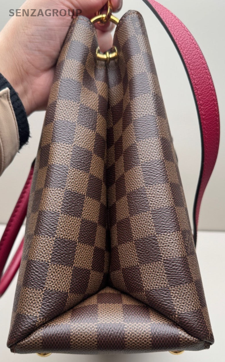 Louis Vuitton Riverside Damier Ebene Top Handle Tote Bordeaux Almost Brand New