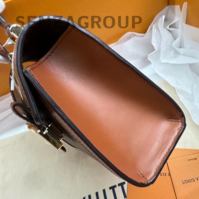 Louis Vuitton Daphne Monogram Handbag Shoulder Bag Brown Women