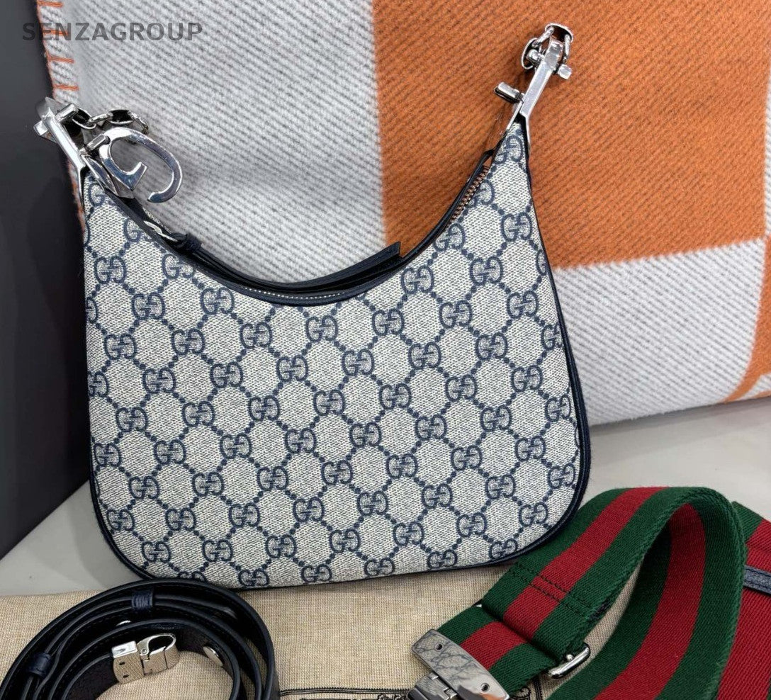 GUCCI Attache hobo Monogram Canvas Shoullder bag Classic