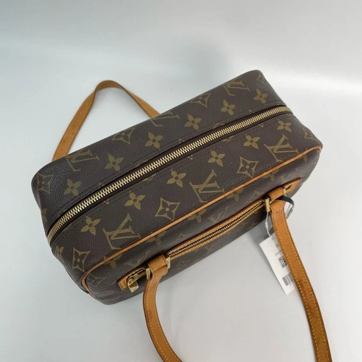 Louis Vuitton Vintage Canvas Open Mouth Box Handbag For Women