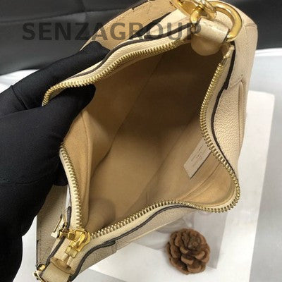Louis Vuitton White Gold Shoulder Crossbody Bag Classic Women Fashion