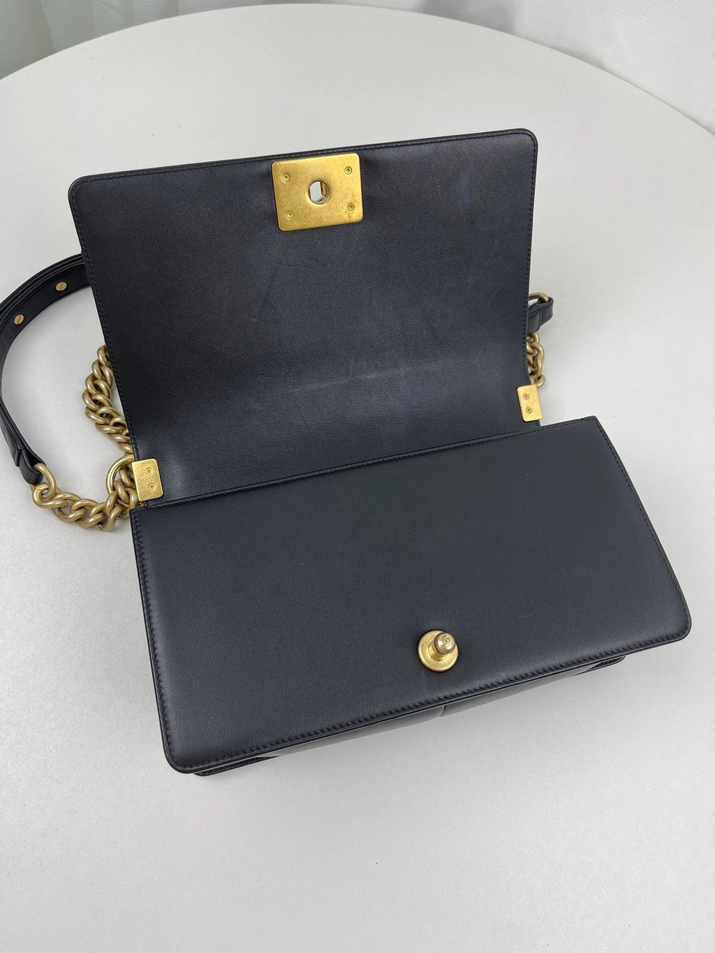 CHANEL Medium Le Boy Calfskin Shoulder Bag For Women