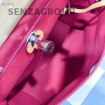 Hermès Herbag 31 Red Silver Hardware Shoulder Bag Women's Classic
