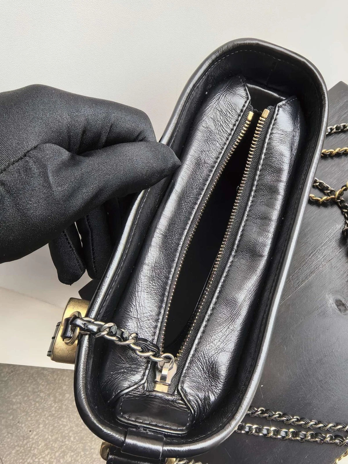 CHANEL Limited Gold Vintage Small Leather Crossbody Bag For Women