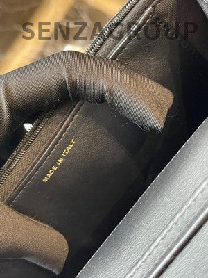 Chanel Camellia Quilted Calfskin WOC Chain Crossbody Bag Black Gold