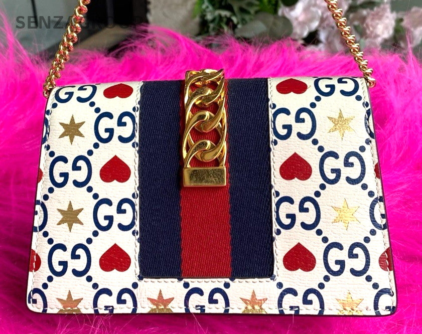 GUCCI Sylvie mini Valentine's Day Limited Edition Chain Shoulder bag Women