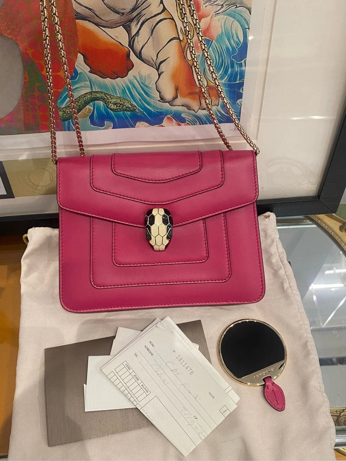 Bvlgari Serpenti Head Shoulder Crossbody Bag For Women
