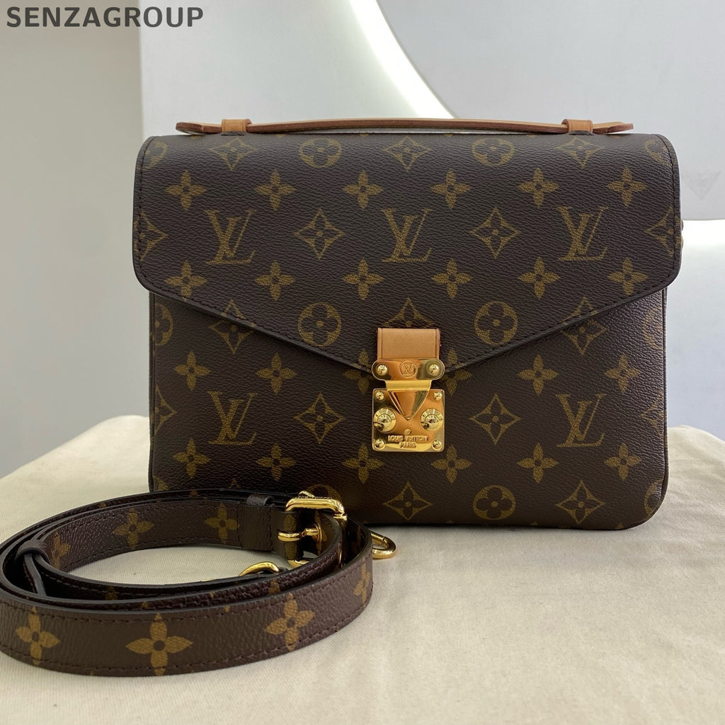 Louis Vuitton Monogram Canvas Pochette Métis Messenger Bag Brown