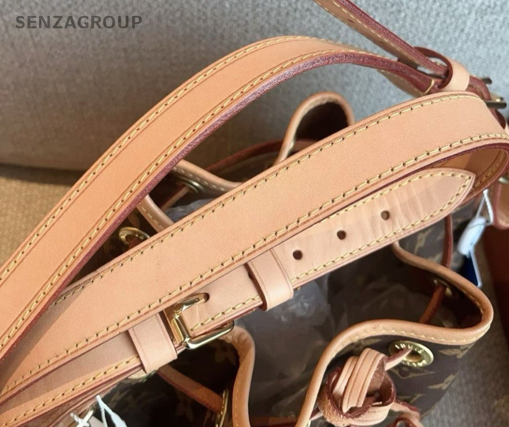 Louis Vuitton Noe BB Monogram Bucket Shoulder Bag Cross body Brown Gold Women