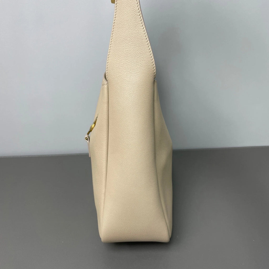 YSL Small Elephant Grey Hobo Underarm Shoulder Bag For Women
