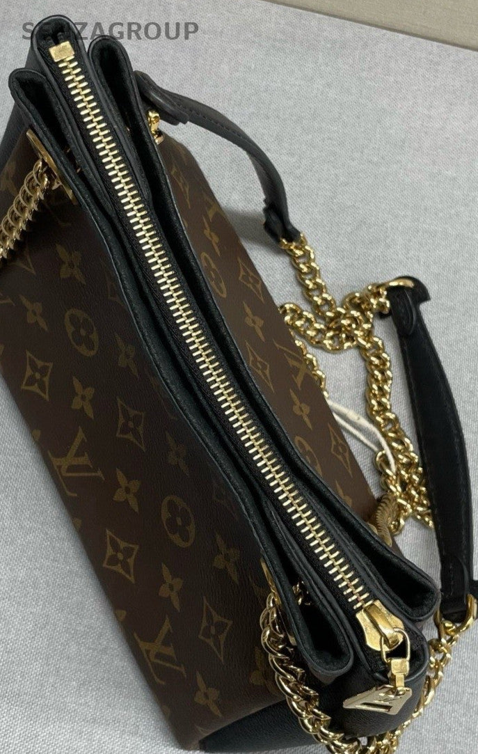 Louis Vuitton Surene BB Monogram Chain Shoulder Bag Crossbody Brown Gold Women