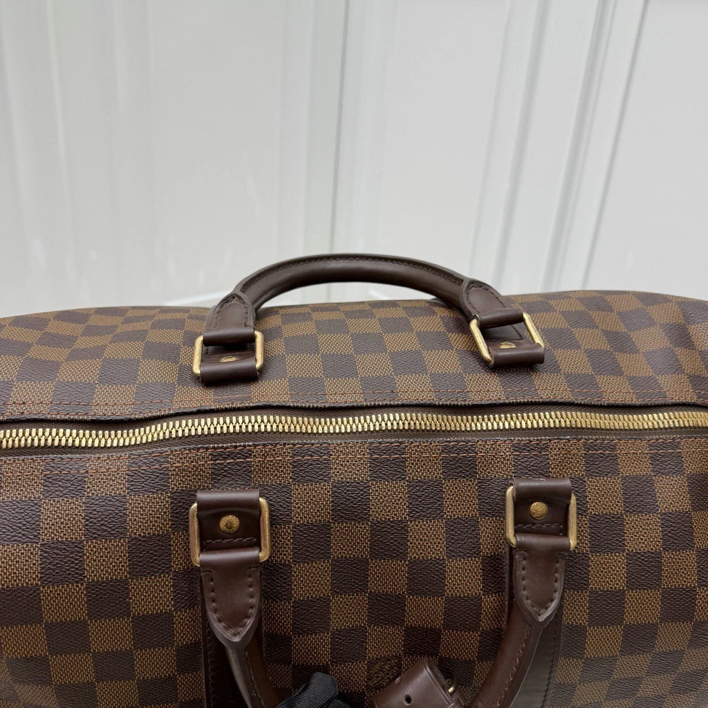 Louis Vuitton Keepall50 Dami<wbr/>er Ebene Top Handle Bag Brown Women