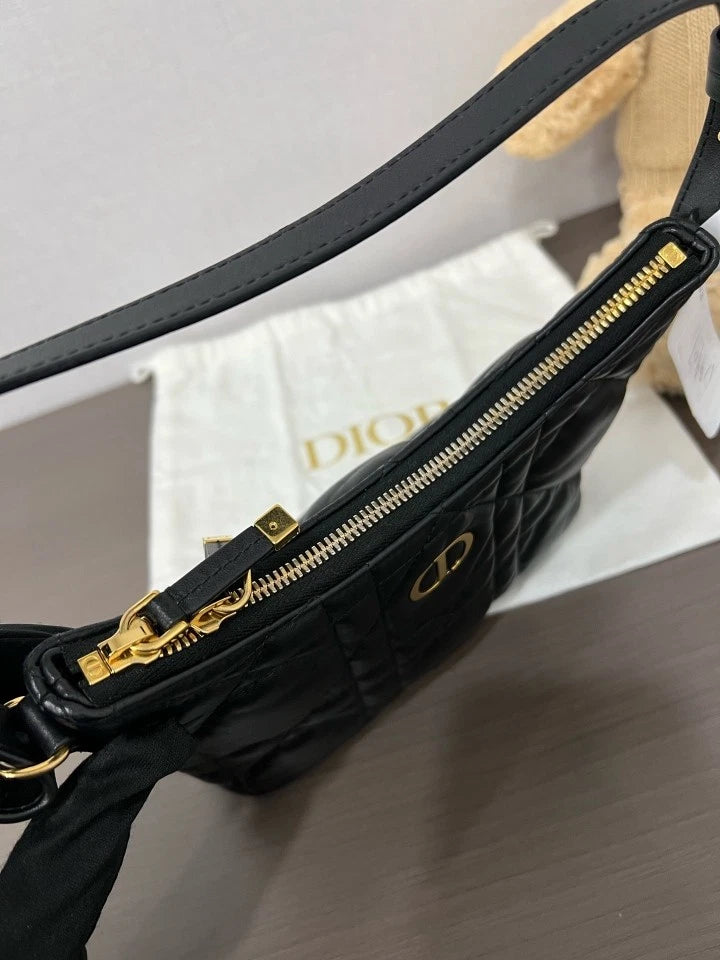 Dior Black Gold Miss Caro Mini Crossbody Bag For Women