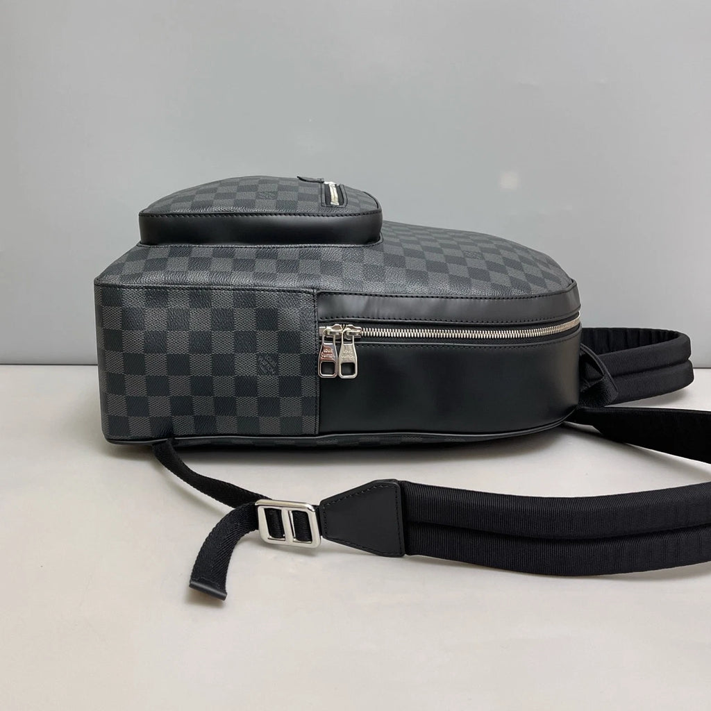 Louis Vuitton Josh Damier Ebene Backpack Black Silver Unisex Addults Classic