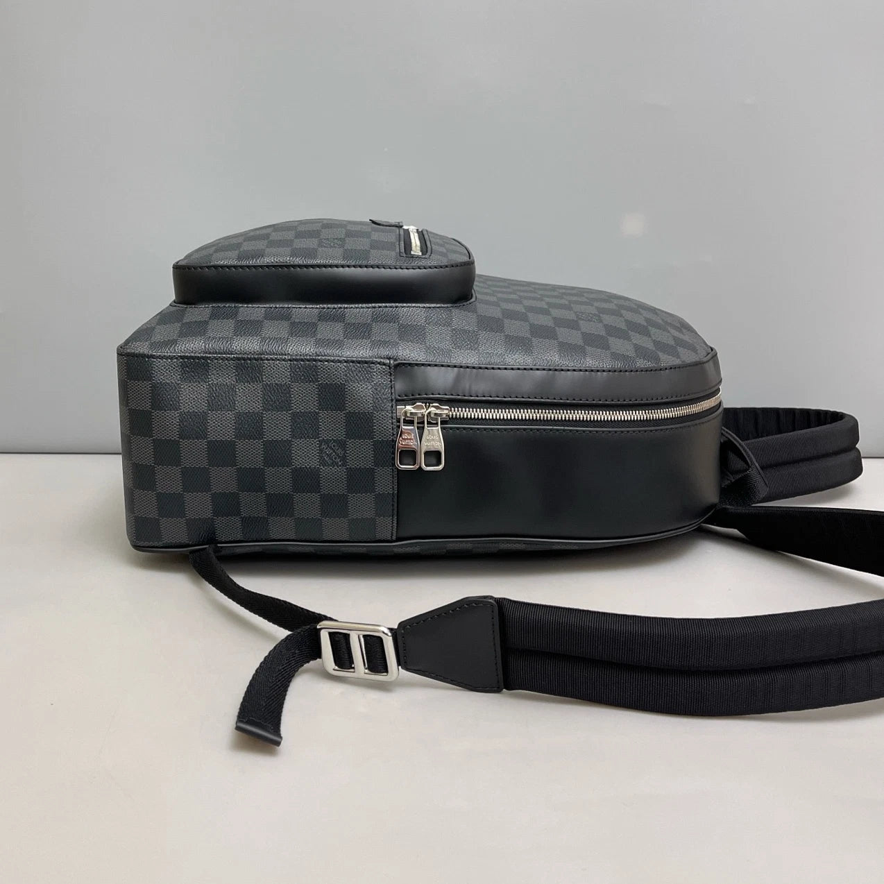 Louis Vuitton Josh Damier Ebene Backpack Black Silver Unisex Addults Classic