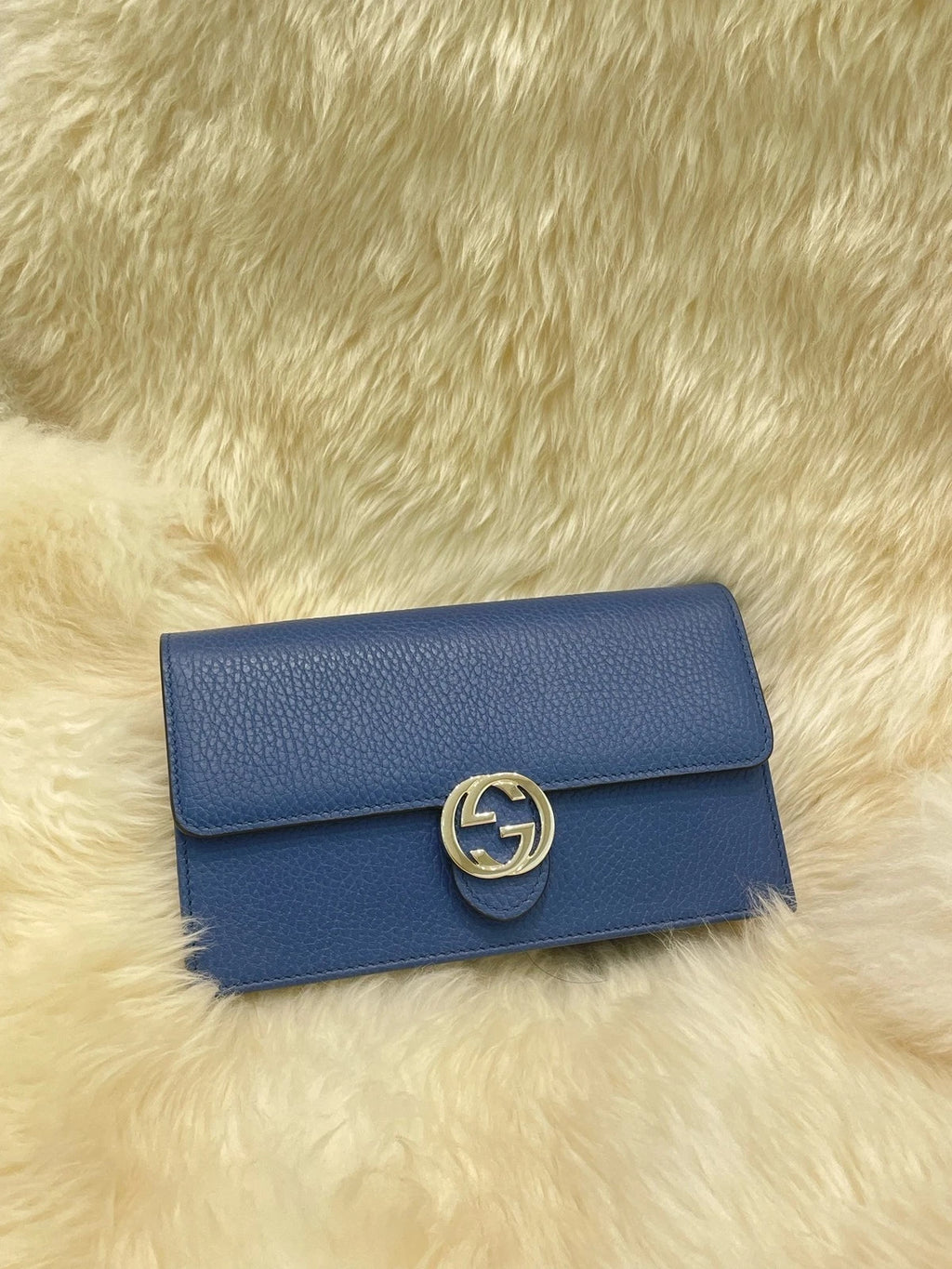 Gucci Leather Chain WOC Crossbody Bag For Women