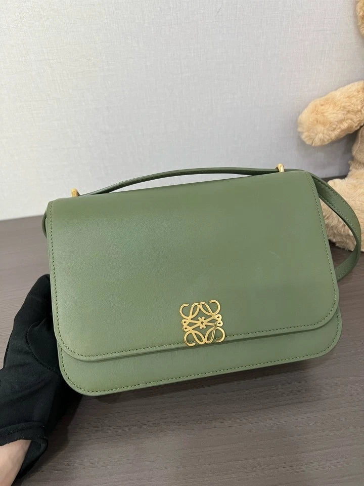 Loewe Green Goya Crossbody Shoulder Bag For Women