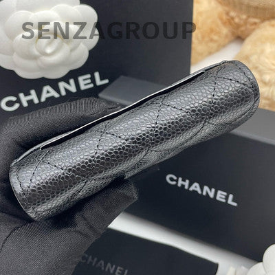 Chanel Quilted Black Gold Wallet on Chain WOC Classic Women's Bag