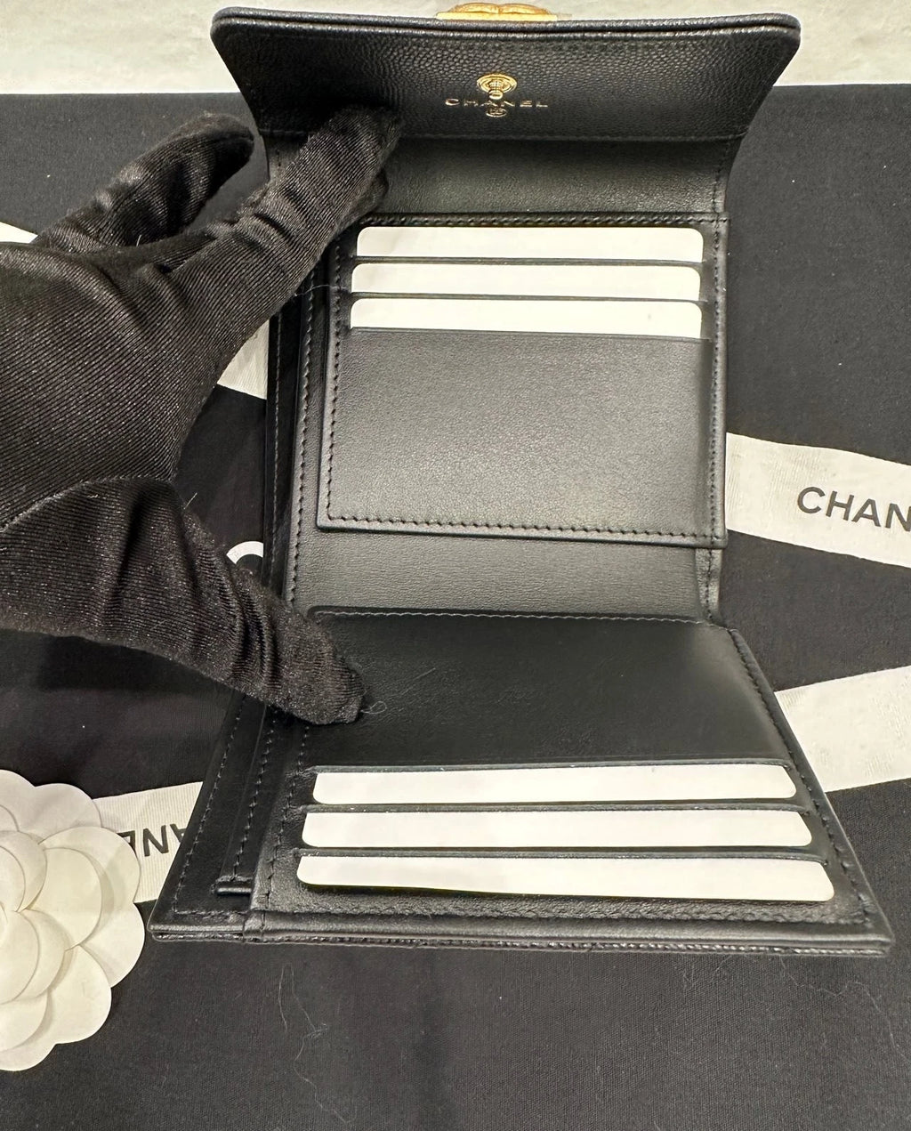 New Authentic CHANEL LeBoy Calfskin Wallet For Women