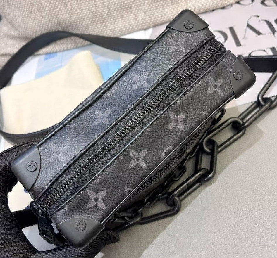 Louis Vuitton Soul Trunk Monogram Box Crossbody Black Unisex Adults Classic