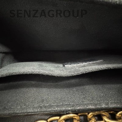 Louis Vuitton New Wave Black Gold Chain Shoulder Crossbody Bag