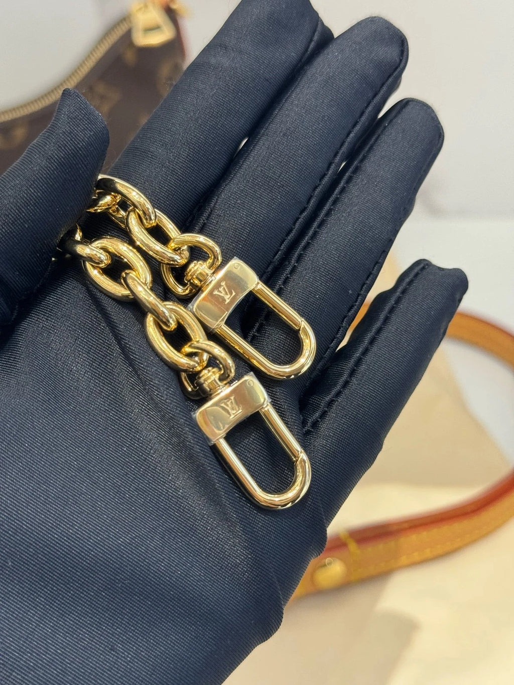 Louis Vuitton Nano Boulogne Monogram Canvas Shoulder Bag Women