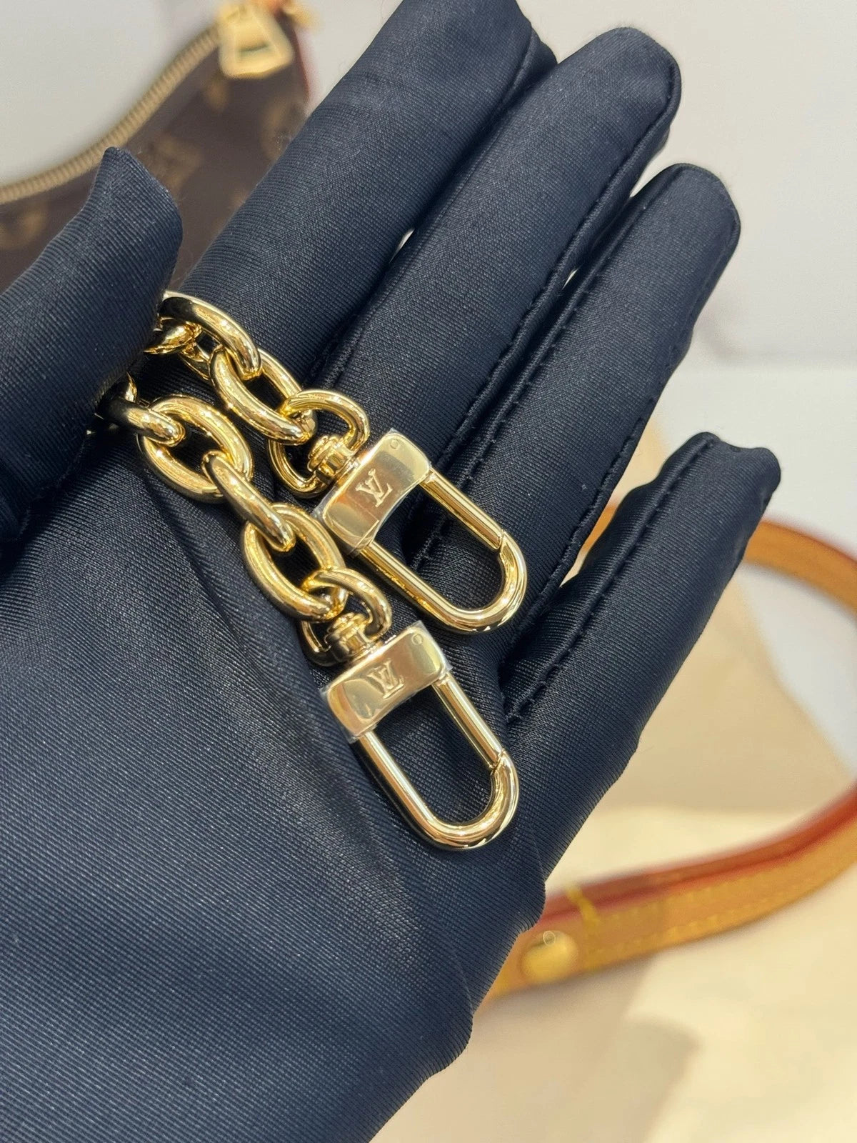 Louis Vuitton Nano Boulogne Monogram Canvas Shoulder Bag Women