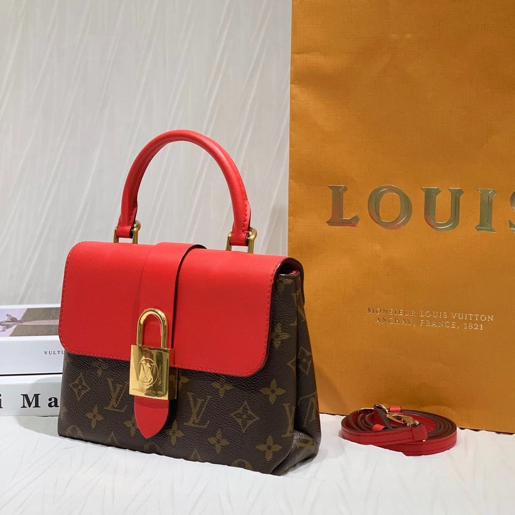 Louis Vuitton Red Canvas Lucky BB Lock Crossbody Bag For Women