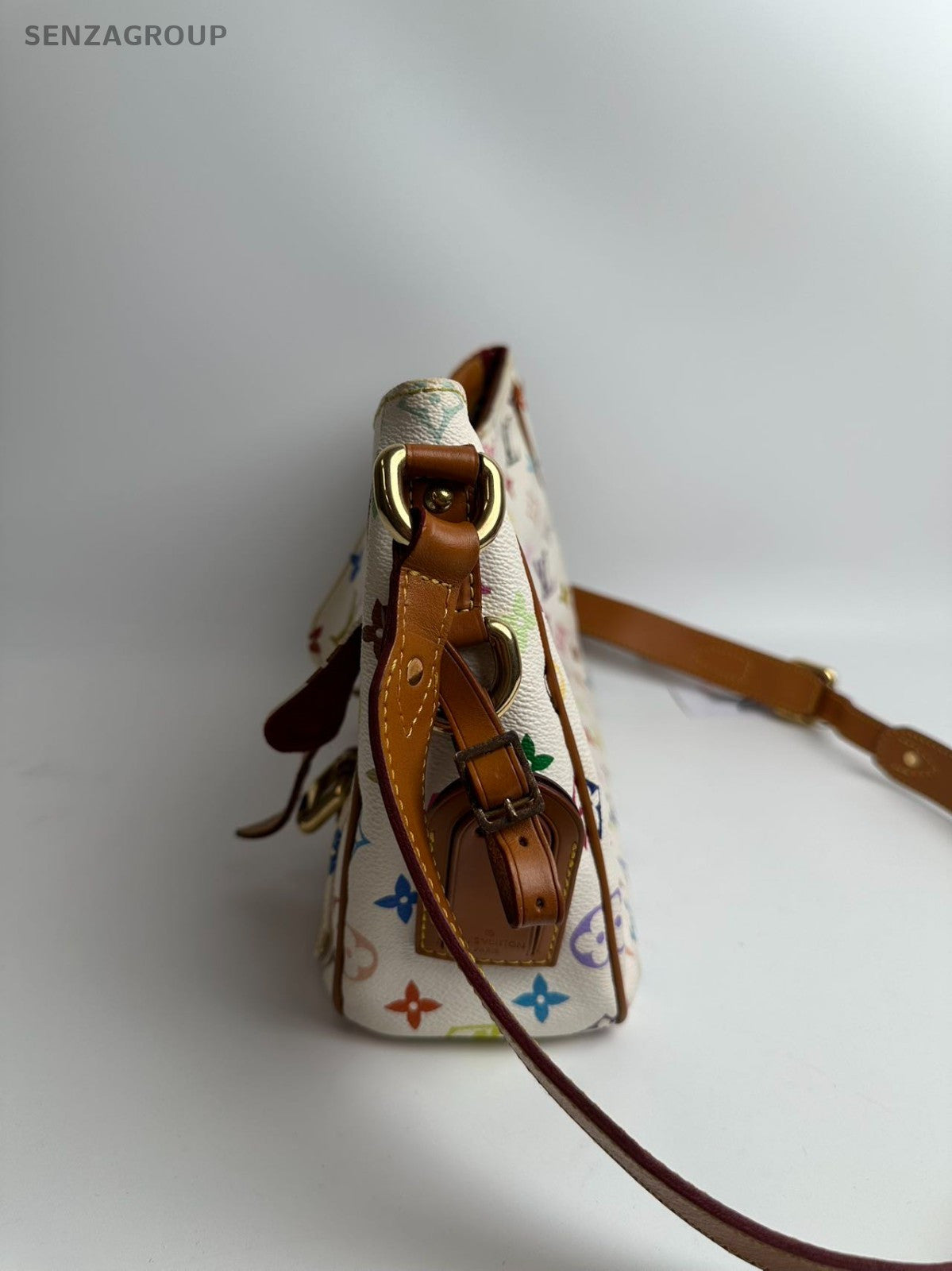 SJ0001  Louis Vuitton LV Monogram Multicolore White Lodge PM Shoulder Bag(Z)
