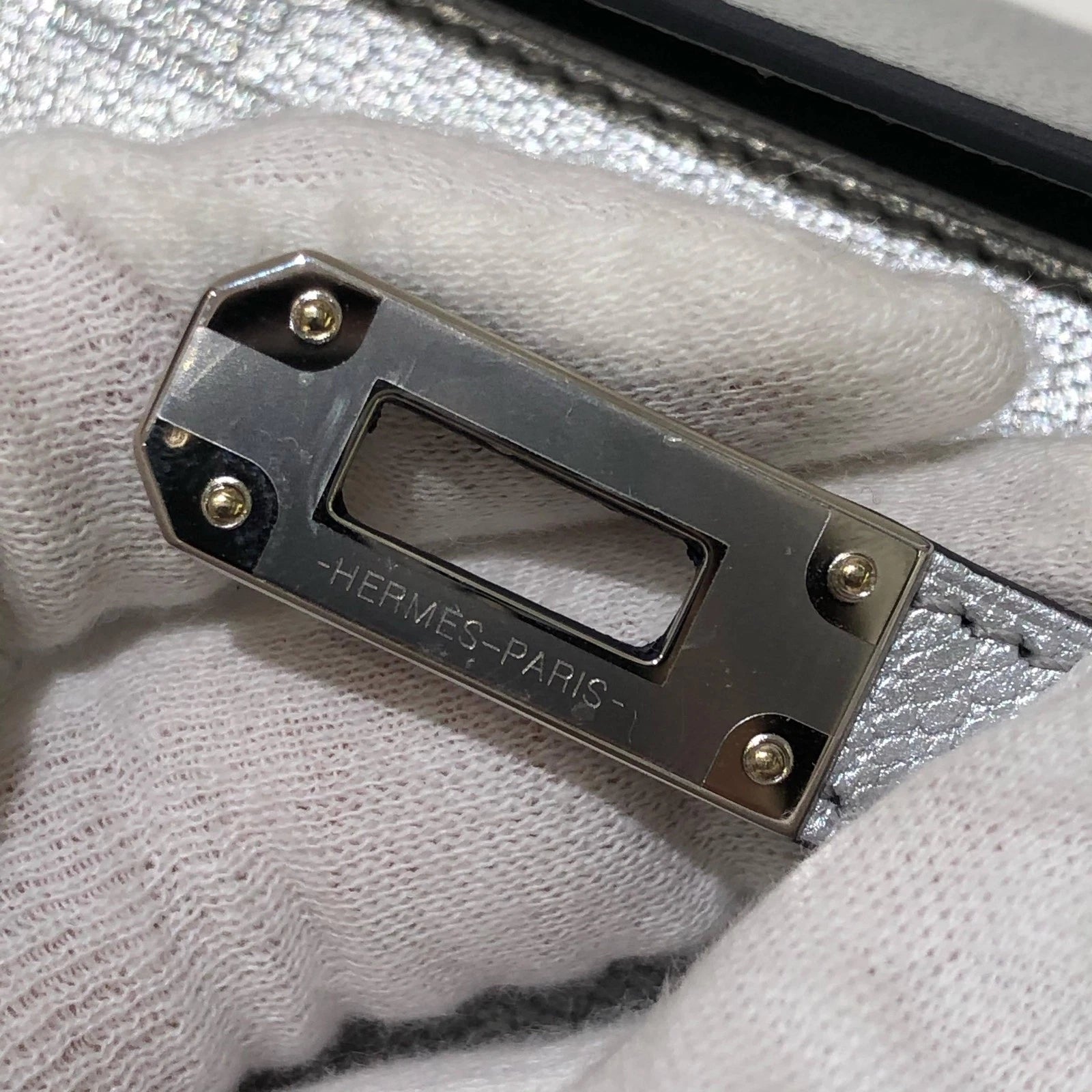 Hermes Kelly Togo Silver Hardware Crossbody Bag For Women