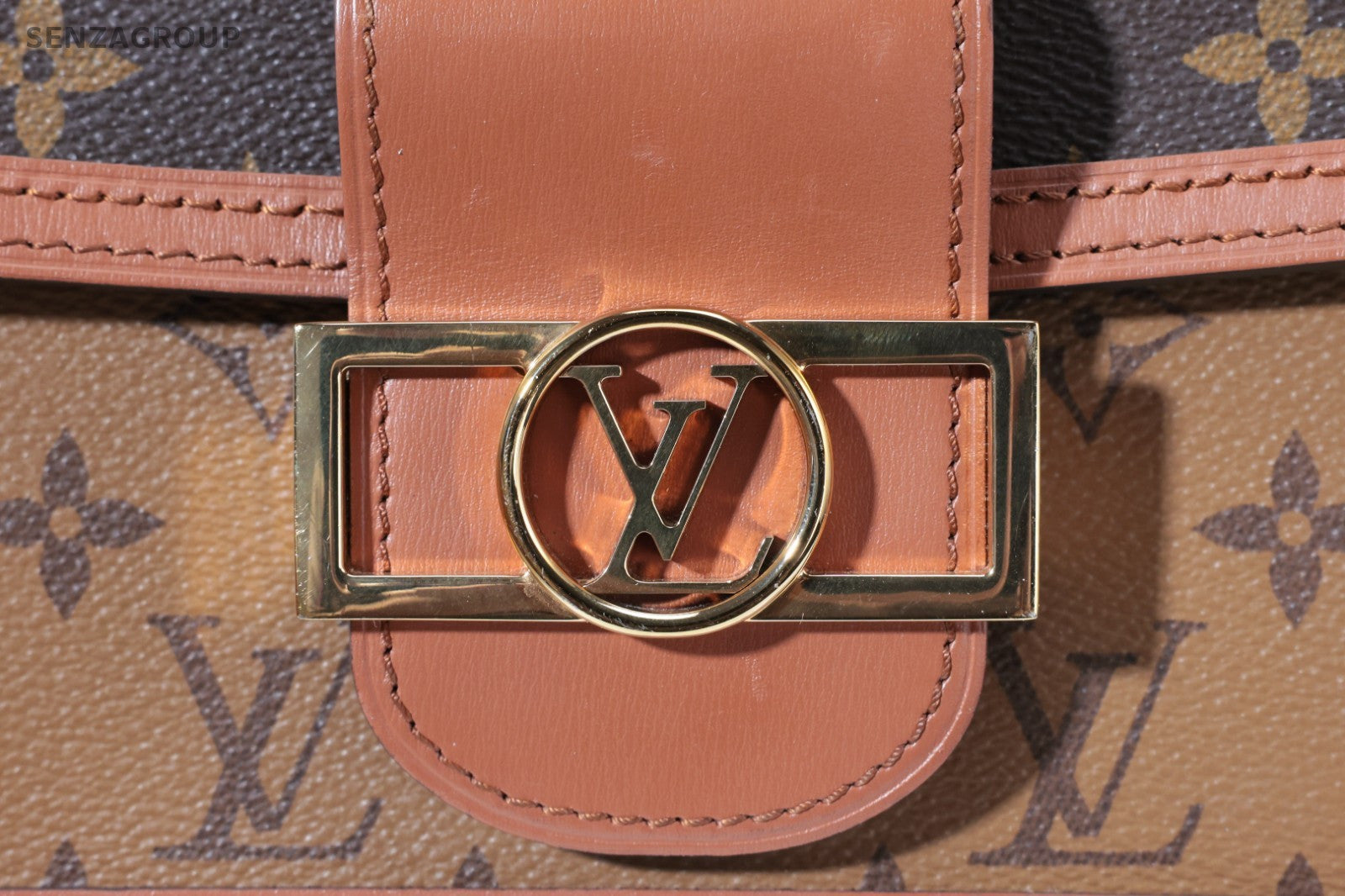 Louis Vuitton Dauphine Monogram PM Shoulder Bag Crossbody Brown Women Classic