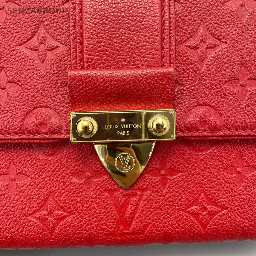 Louis Vuitton Saint Chain Strap Monogram Empreinte Shoulder bag Red Women
