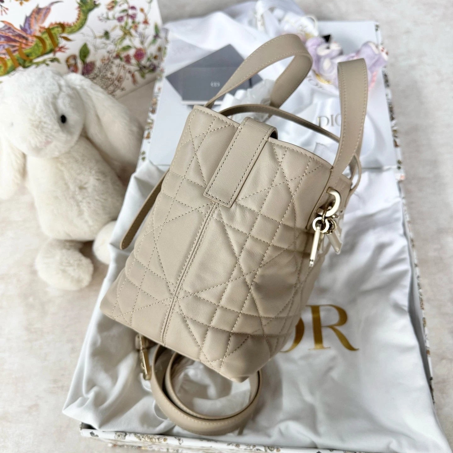 New Dior Calfskin Toujours Vertical Small Shoulder Bag For Women