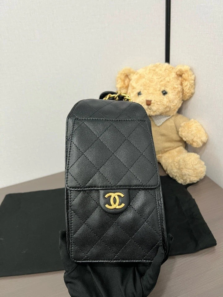 CHANEL Black 25Bag Shoulder Tote Bag For Women