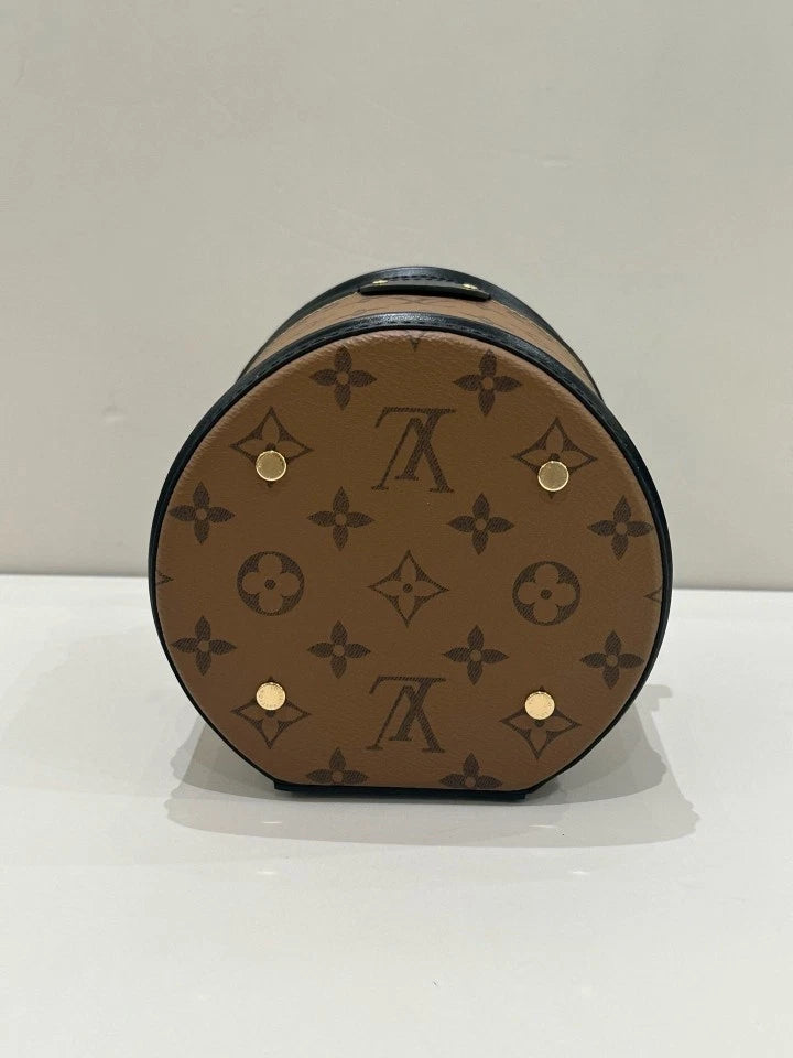 Louis Vuitton Canvas Bucket Top Handle Bag Crossbody For Women