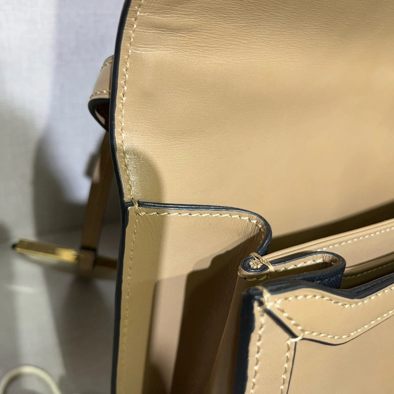 Loewe Women's Beige Barcelona Medium Leather Shoulder Crossbody Bag