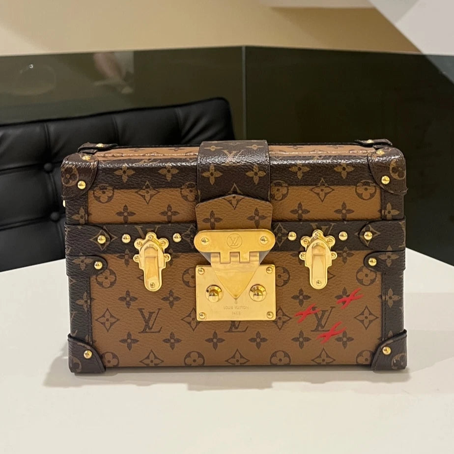 Louis Vuitton Monogram Color Block Hard Box Shoulder Crossbody Bag