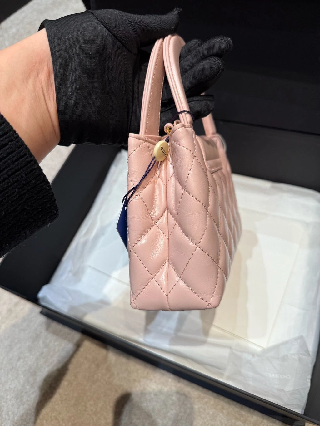 CHANEL Pink Large Kelly Top Handle Bag For Women