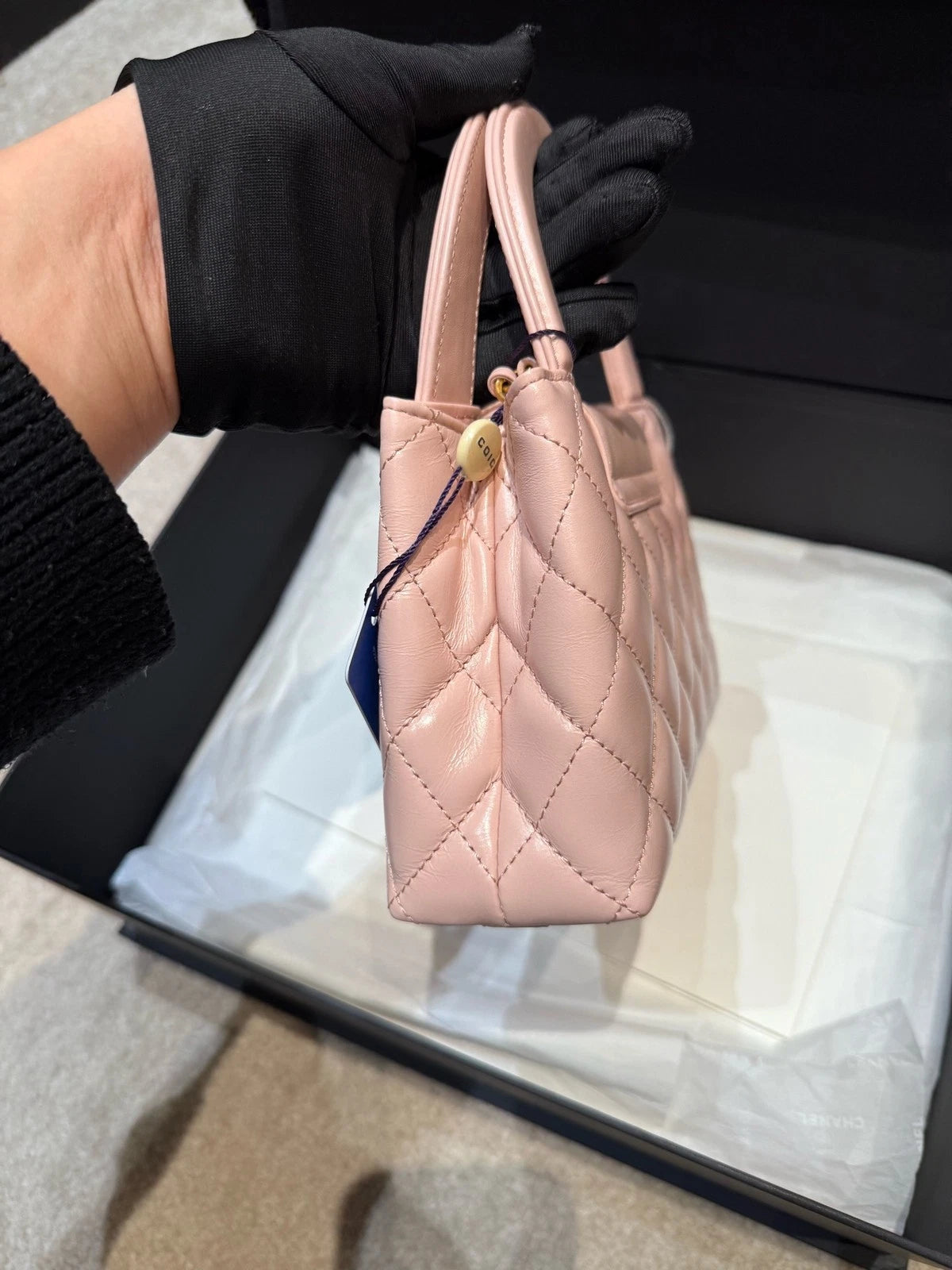 CHANEL Pink Large Kelly Top Handle Bag For Women